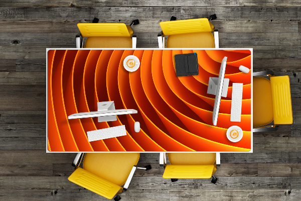 Alfombrilla para escritorio Olas de naranja