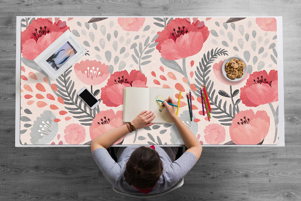 Alfombrilla escritorio Amapolas pintadas
