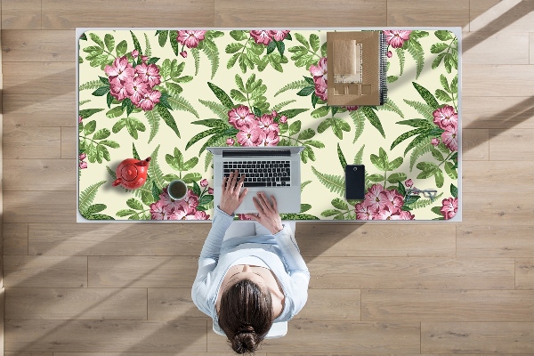 Alfombrilla escritorio Flores tropicales