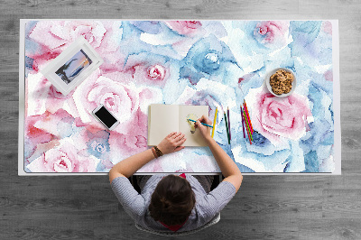 Alfombrilla para escritorio Flores pastel