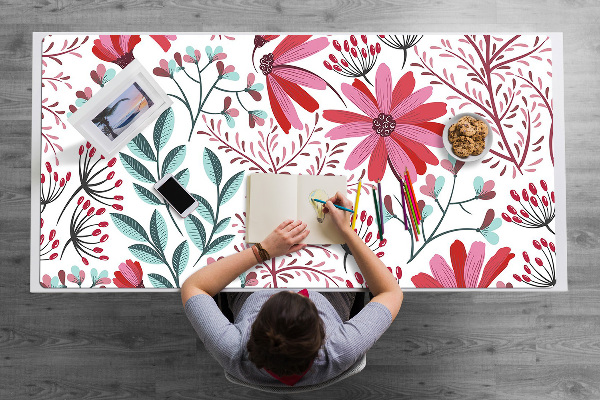 Alfombrilla mesa escritorio Patrón floral