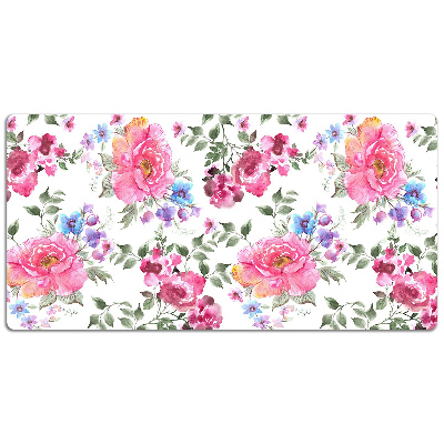 Protector de escritorio Flores rosadas