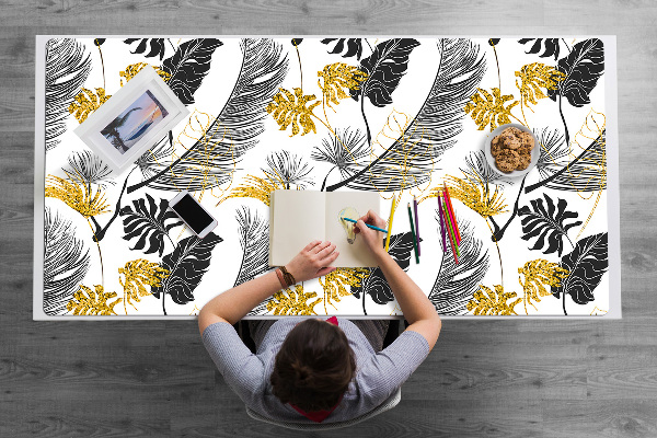 Protector de escritorio Tropical dorado