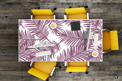 Protector de mesa escritorio Hojas moradas