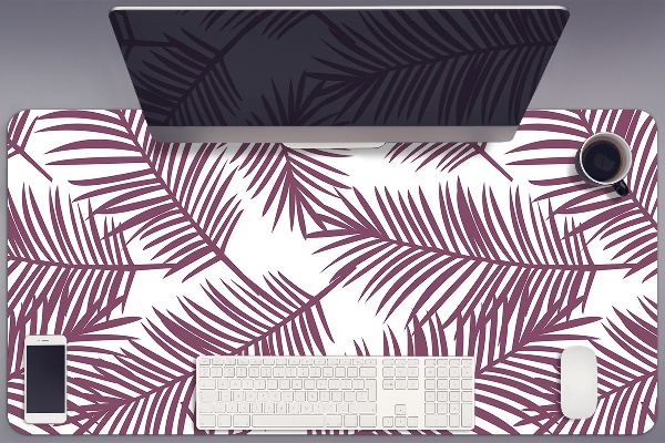 Protector de mesa escritorio Hojas moradas
