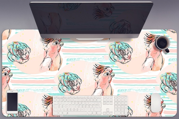 Protector de escritorio Loros rosados