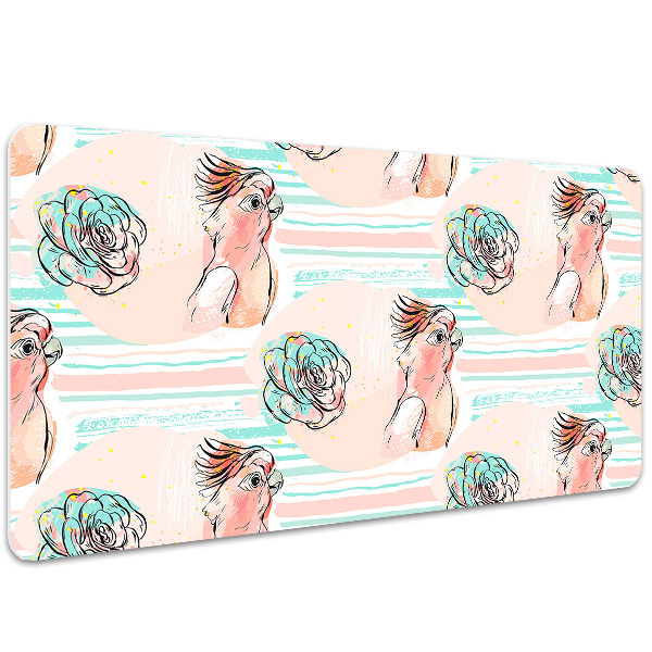 Protector de escritorio Loros rosados