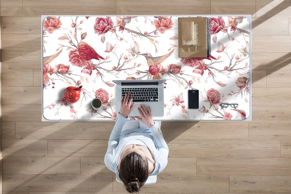 Alfombrilla escritorio Pájaros rojos