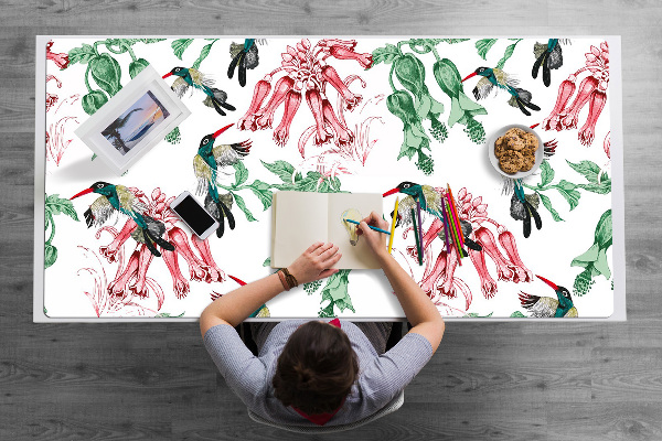 Alfombrilla escritorio Hierbas y pájaros