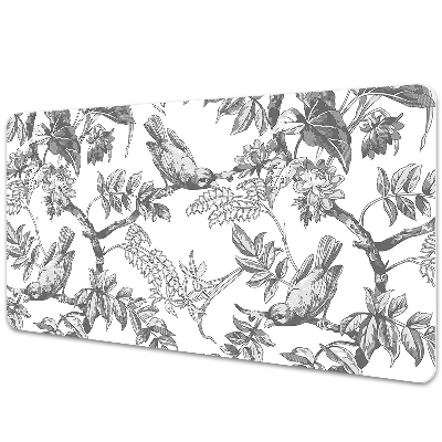 Protector de mesa escritorio Pájaros grises