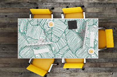 Protector de mesa escritorio Hojas de agua
