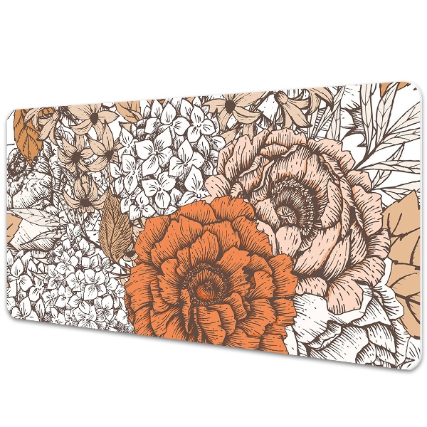 Alfombrilla escritorio Rosas naranjas