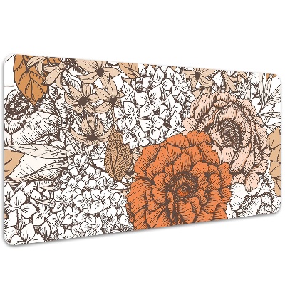 Alfombrilla escritorio Rosas naranjas
