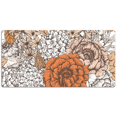 Alfombrilla escritorio Rosas naranjas