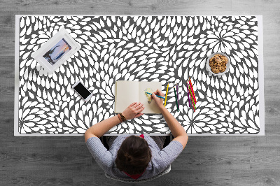 Alfombrilla escritorio Flor negra