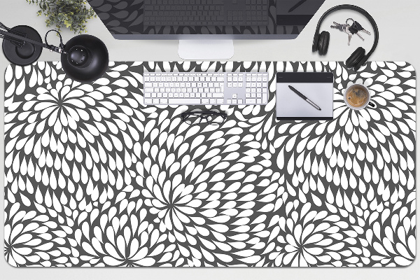 Alfombrilla escritorio Flor negra