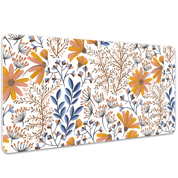Alfombrilla escritorio Flores pintadas
