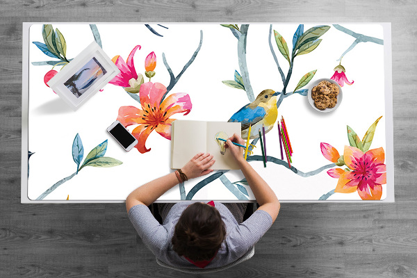 Alfombrilla para escritorio Flores
