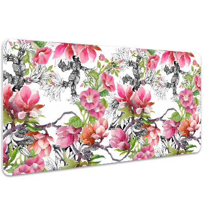 Alfombrilla escritorio Flores de acuarela