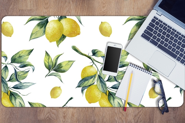 Alfombrilla escritorio Limones amarillos