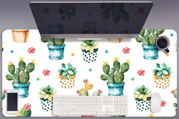Alfombrilla escritorio Cactus pintado