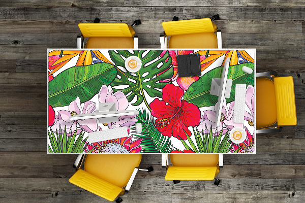 Alfombrilla escritorio Flores coloridas