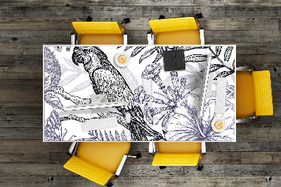 Alfombrilla escritorio Loro dibujado
