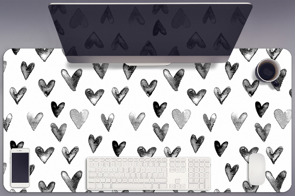 Protector de escritorio Corazones pintados