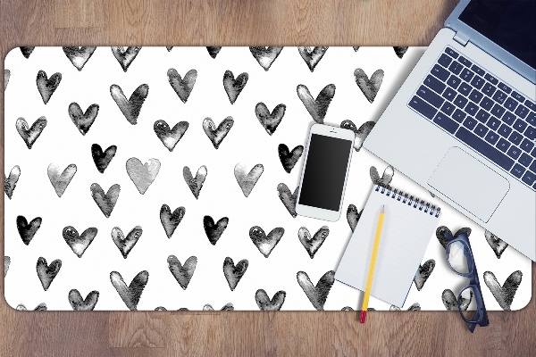 Protector de escritorio Corazones pintados