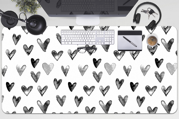 Protector de escritorio Corazones pintados