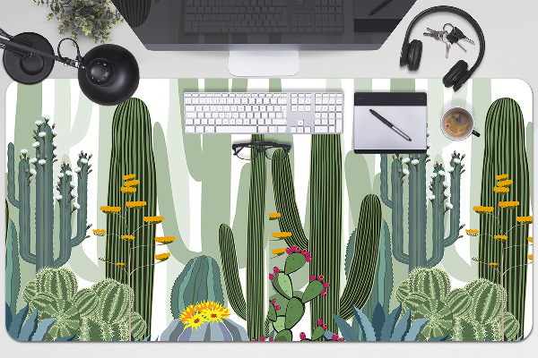 Alfombrilla escritorio Cactus con flores
