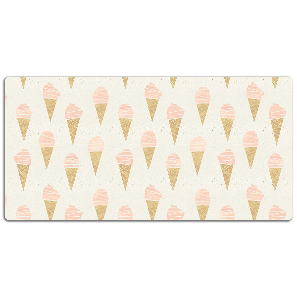 Alfombrilla escritorio Helado rosa
