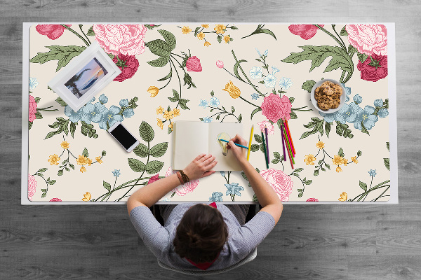 Alfombrilla escritorio Flores coloridas