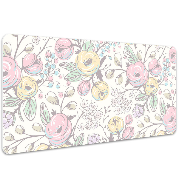 Alfombrilla escritorio Flores coloridas