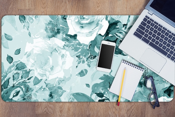Alfombrilla escritorio Flores azules