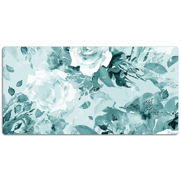 Alfombrilla escritorio Flores azules
