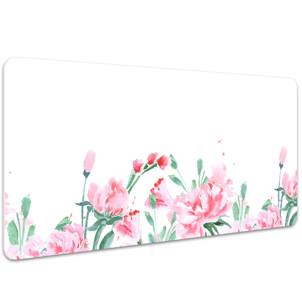 Alfombrilla escritorio Flores rosadas
