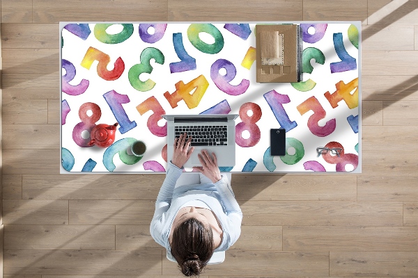 Alfombrilla para escritorio Letras coloridas