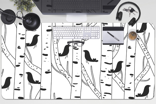 Alfombrilla escritorio Pájaros y árboles