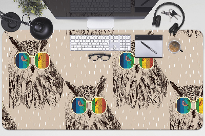Alfombrilla escritorio Búhos con gafas