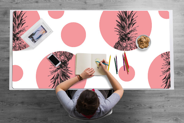 Alfombrilla escritorio Piña rosa
