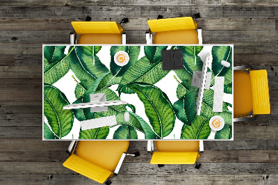 Protector de escritorio Hojas verdes grandes