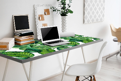 Protector de escritorio Hojas verdes grandes