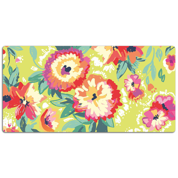 Alfombrilla escritorio Flores coloridas