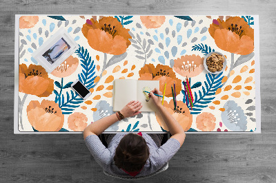 Alfombrilla escritorio Amapolas pintadas