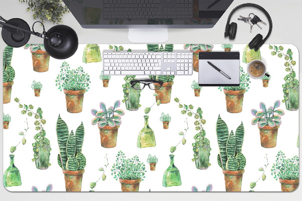 Alfombrilla escritorio Cactus pintados