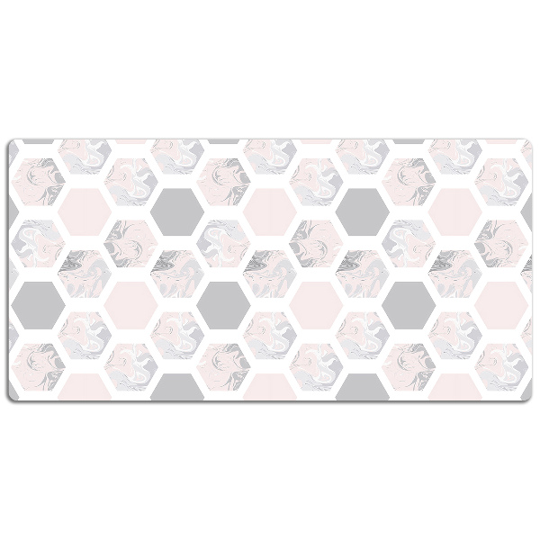 Alfombrilla escritorio Hexágonos