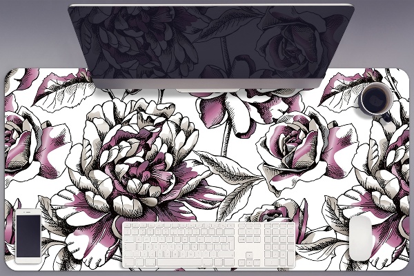 Alfombrilla escritorio Rosas