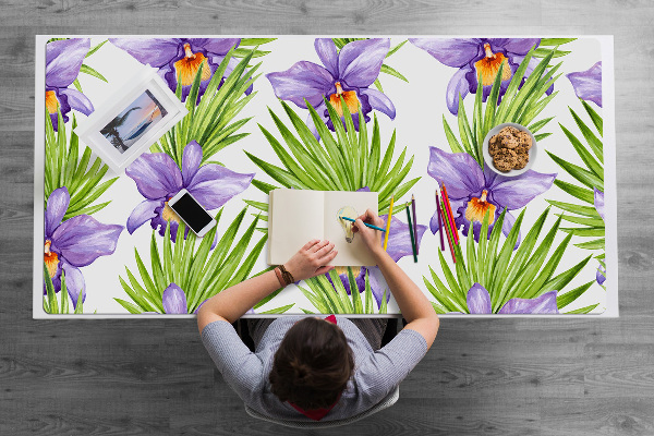 Alfombrilla para escritorio Flores moradas