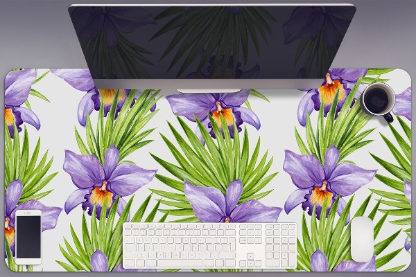 Alfombrilla para escritorio Flores moradas